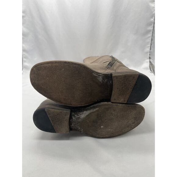 Frye Phillip Leather Riding Boots Women 6.5 B Gray Half Side Zip 3476844 - Picture 8 of 10